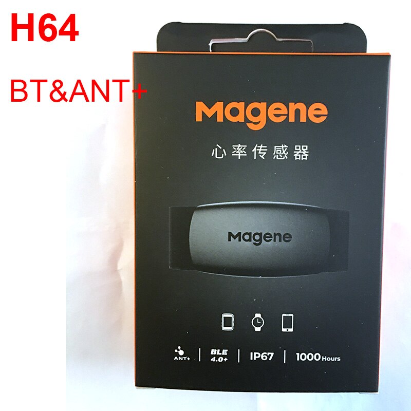 Bluetooth & Ant + Hartslagmeter Borstband Riem Mount Ble Mier Fiets Computer Speed Cadanssensor Garmin Igpsport bryton: H64