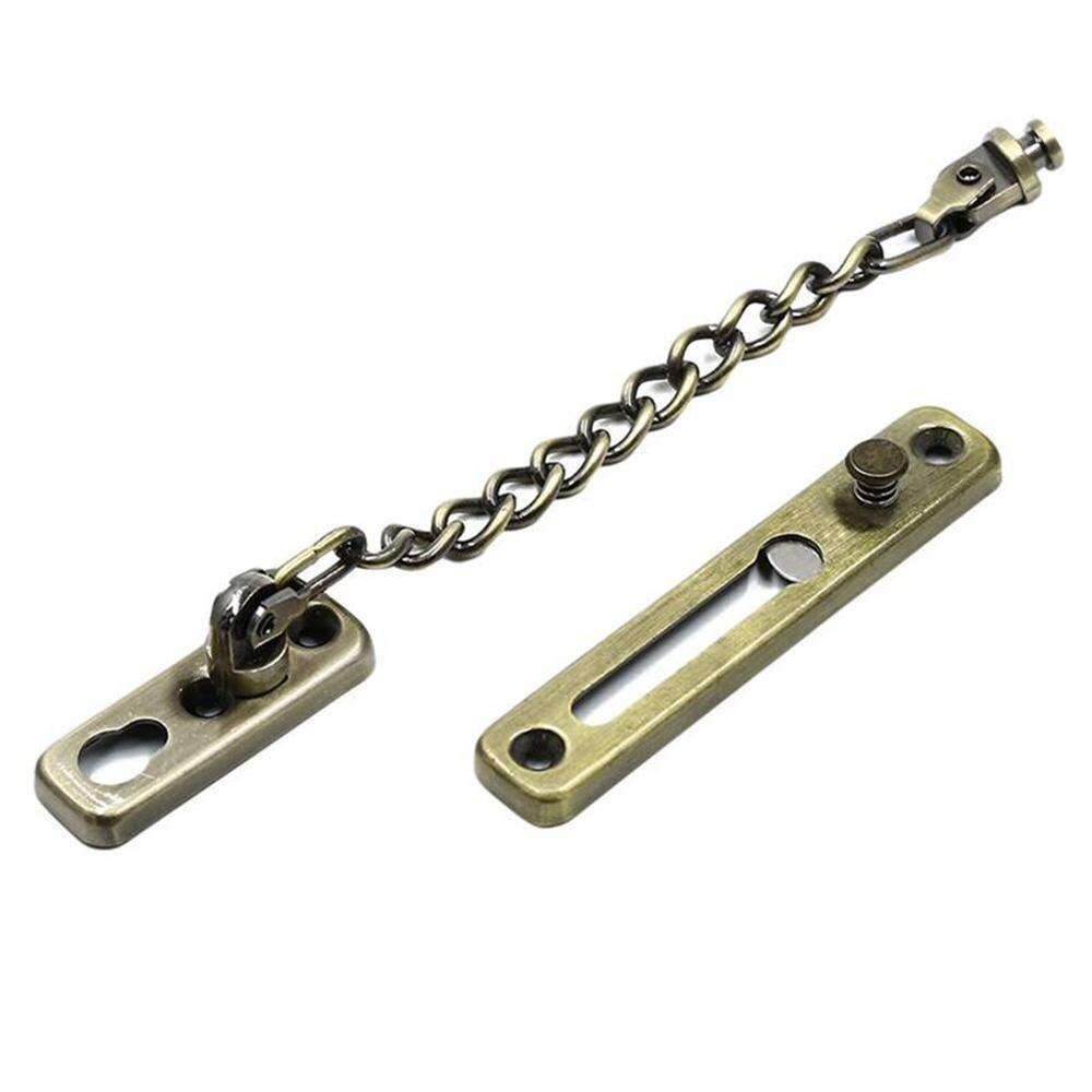 House 1PC Security Guard Chain Bolt Locks Safety Slide Anti-theft Cabinet Lock Tone Latch Door Door Guard Hardware Bolt Cha U7I0