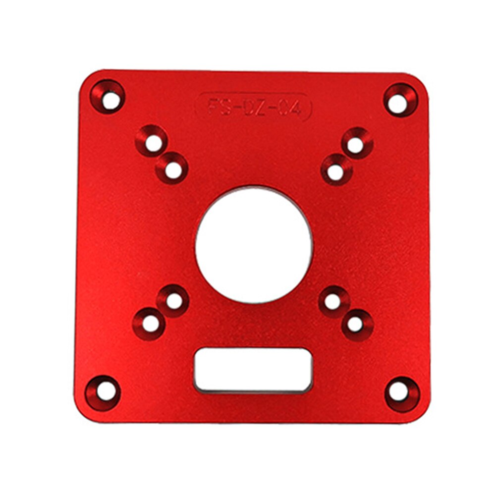 Engraving Parts Woodworking Benches Tool Router Table Insert Plate Trimmer Models Practical Red Aluminium Universal Accurate