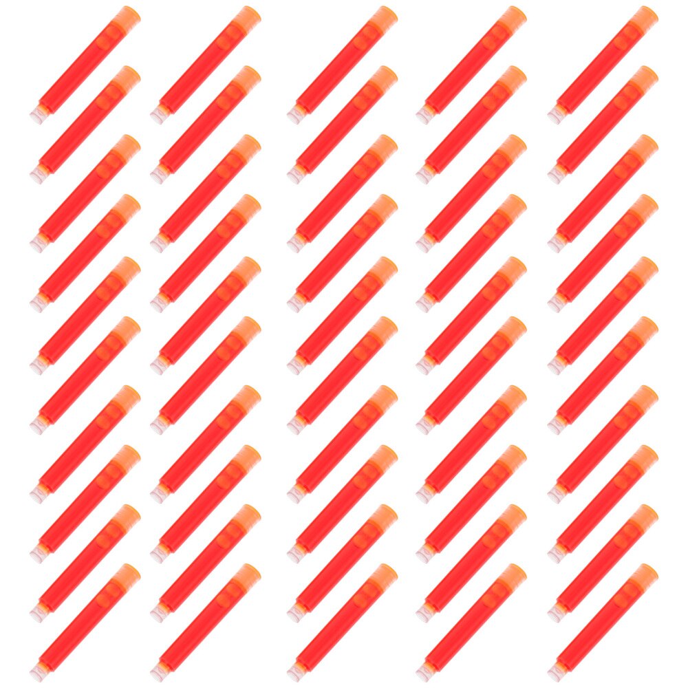 50Pcs Uitwisbare Inkt Cartridge Wegwerp Duurzaam Fontein Tekening Pen Inkt