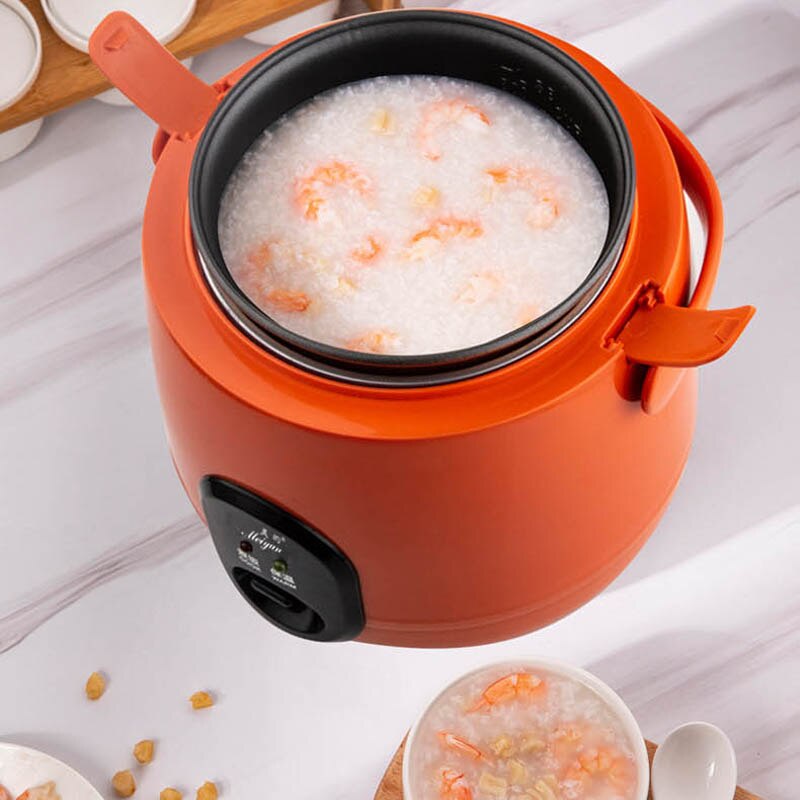 Mini cuiseur à riz et vapeur alimentaire, 220V, Pot de cuisson, chauffage Portable, boîte à Lunch, bouillie pour soupe, cuiseur alimentaire multifonctionnel, 1,2 l