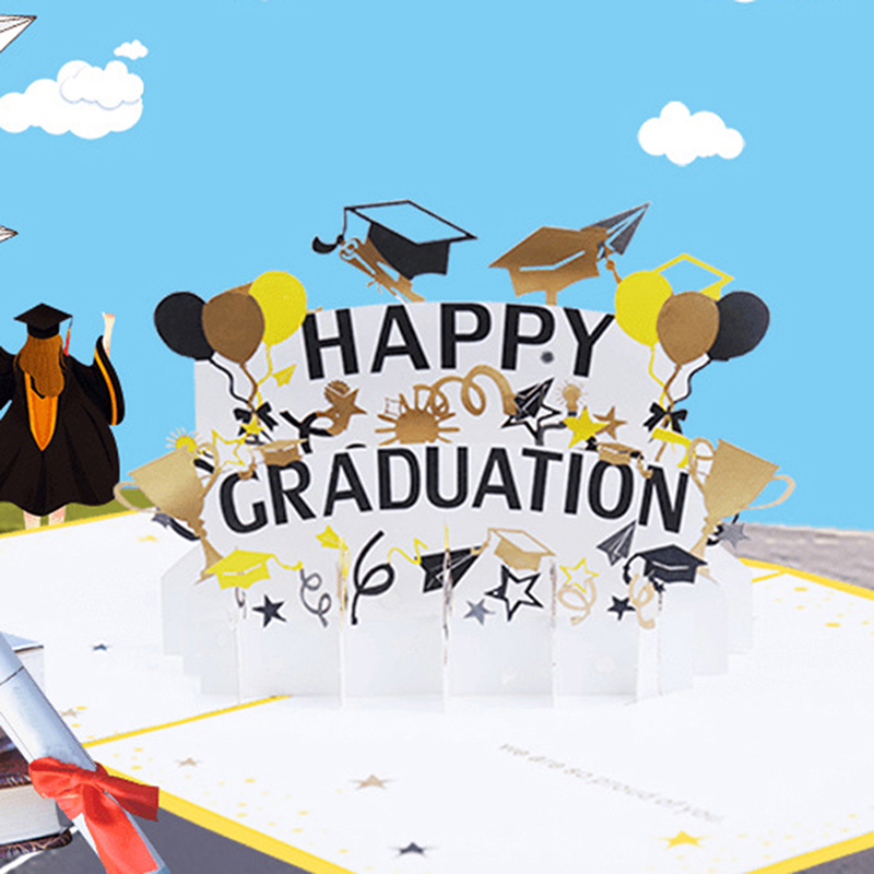 Happy Graduation Card Pop Up 3D Greeting Cards Handmade class of 2022