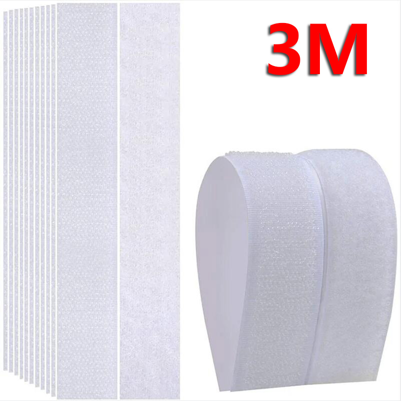 Adhesive Strip Tapes Extra Strong Carpet Fixing Sticker Double Side Hook-and-loop Fastener Auto Adhesive Strap Comforter 20-50mm: 100mm / antique silver