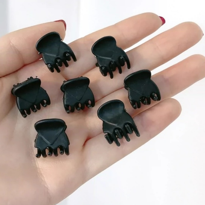 Søte hårspenner for kvinner, jenter, mini hårklo hårnåler, gjennomsiktige små klips, plast hårnåler, klemme, hodeplagg tilbehør