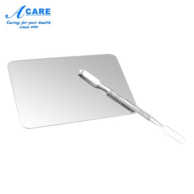 Makeup Palette Stainless Steel Cream Foundation Mixing Salon Manicure Finger Ring Color Mixer Cosmetic Tool: Small Square