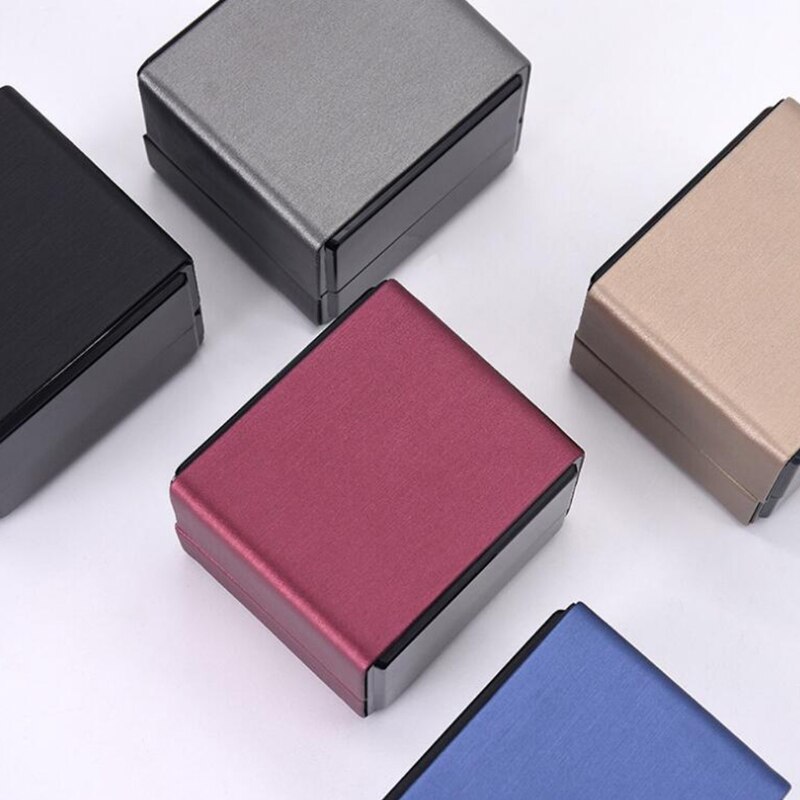 1Pc LED Lighted Earring Ring Box Wedding Engagement Ring Jewelry Display Holder Case (Only Ring Box,Not Included Ring)