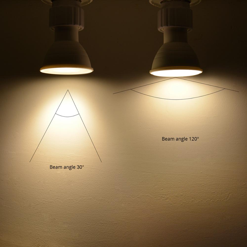 7W GU10 LED foco bombilla MR16 220V 240V plástico aluminio LED punto de luz interior hogar Downlight iluminación no regulable