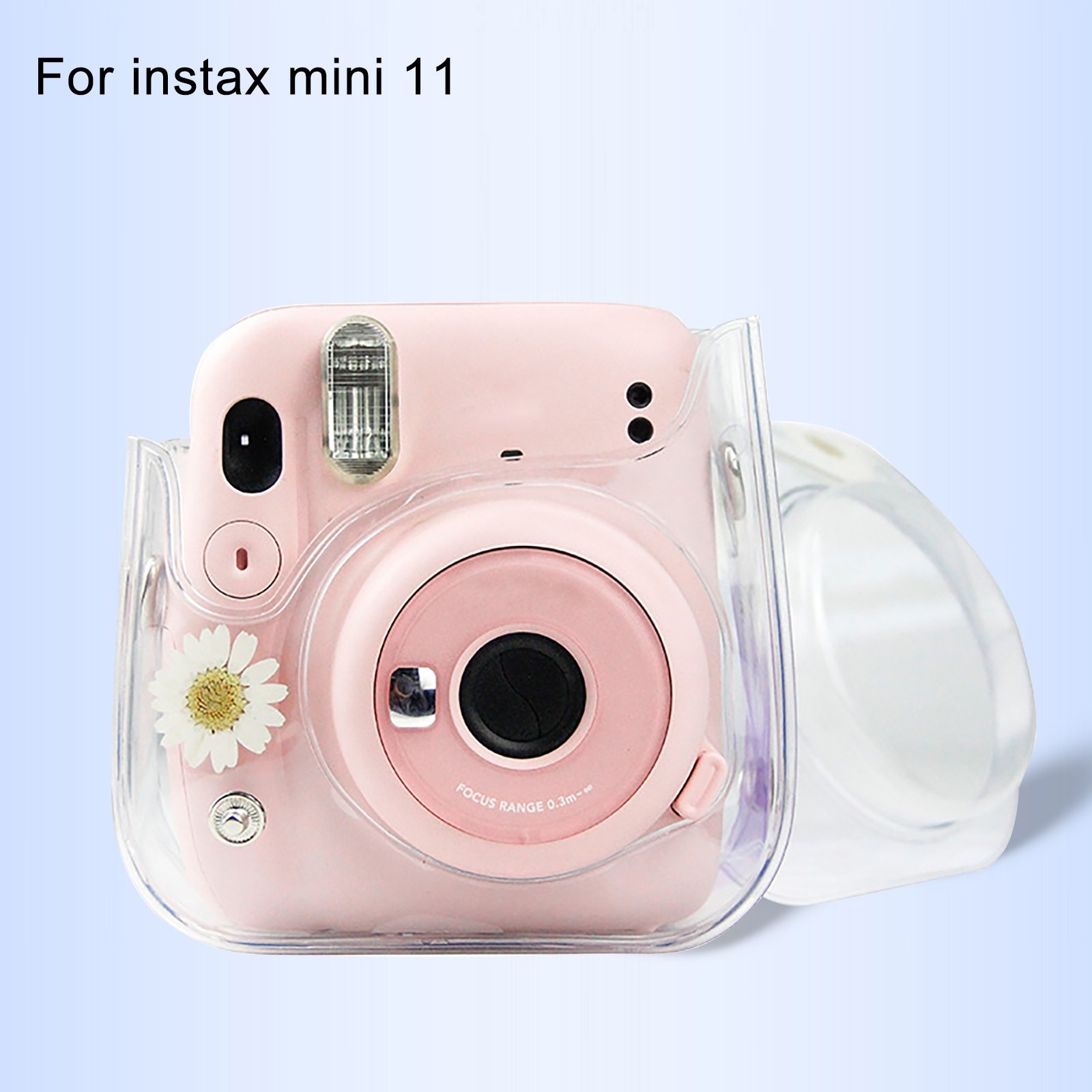 HOT Instax Mini 11 custodia protettiva in cristallo trasparente custodia protettiva per Fuji Fujifilm borsa per fotocamera istantanea Instax Mini 11 accessori