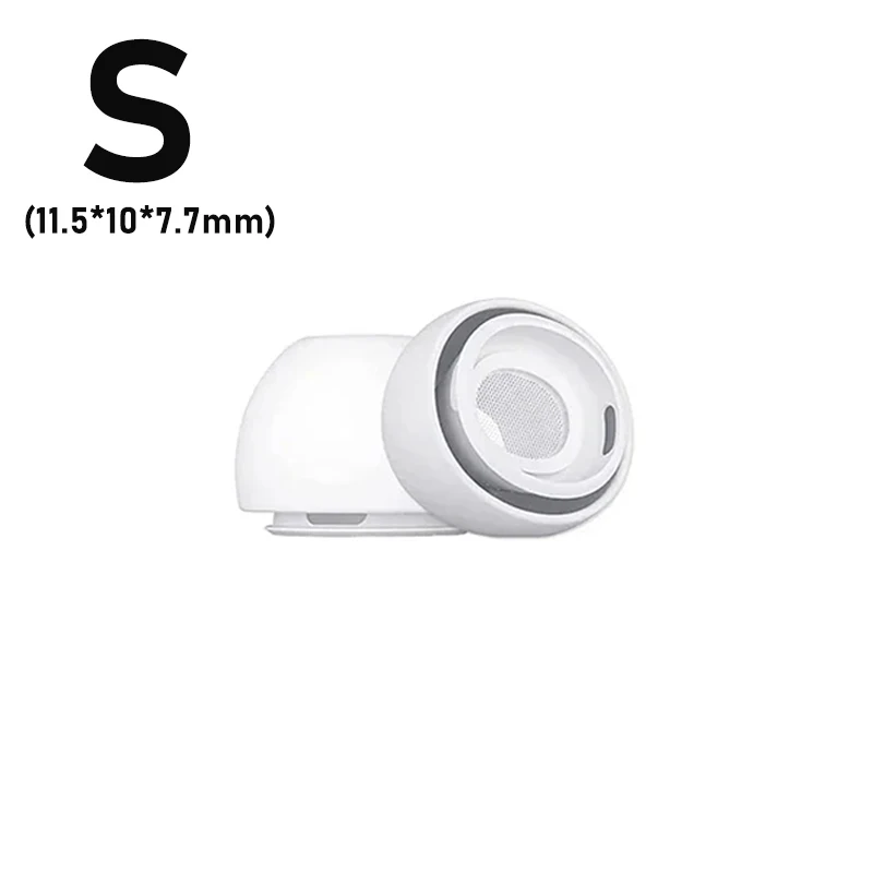 Weiche Silikon-Ohrstöpsel für Airpods Pro 1/2, schützende Ohrhörer-Abdeckung mit Rauschunterdrückungsloch, Ohrpolster für Apple Air Pods Pro: S / Braun