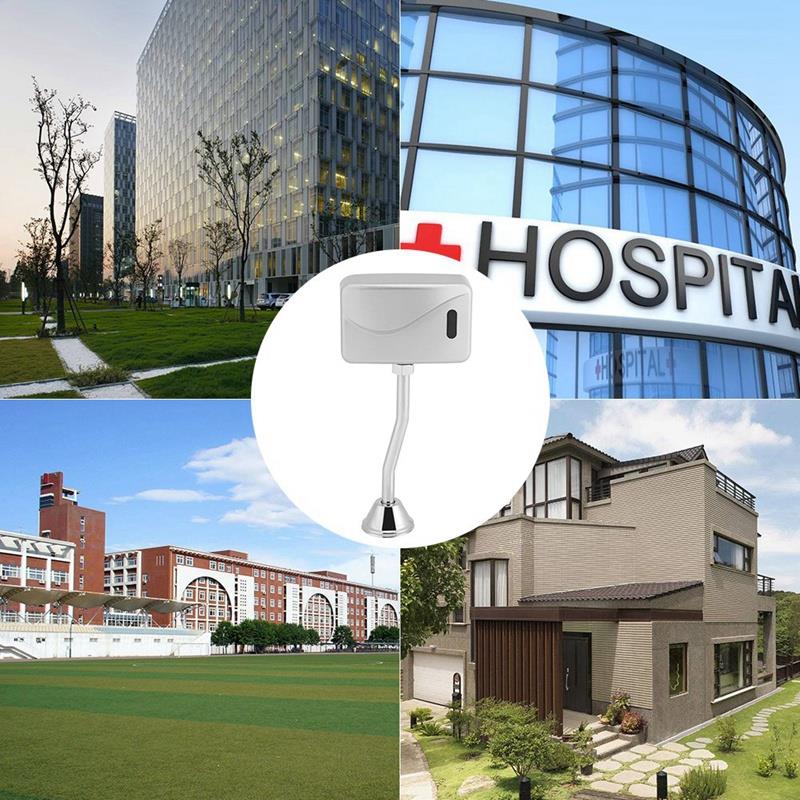 Infraröd sensor urinal spolventil urinal spolare automatisk batteridriven vattenbesparande gert toalettdelar för bad