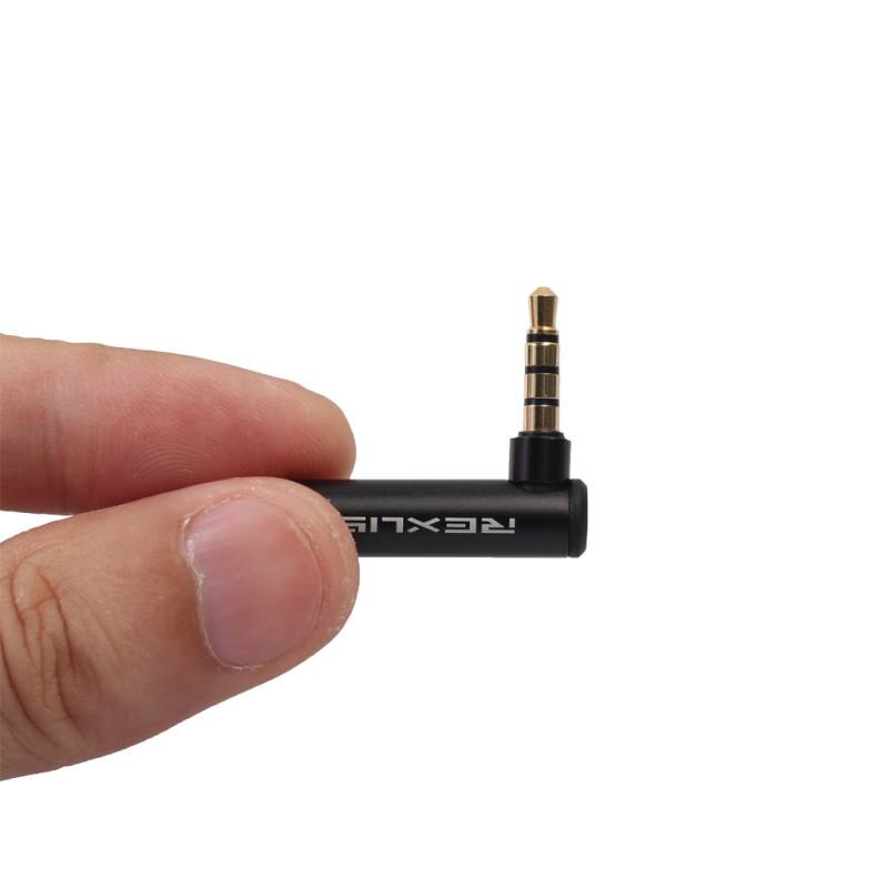 3.5mm Headset Jack Audio Connector Male Turn Female Adapter Headphone Plug 90 Degree Elbow