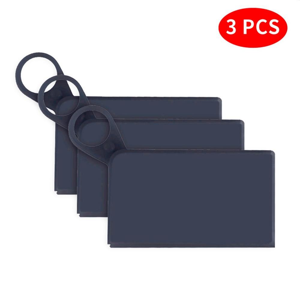 5 stk kasser masker gemme silikone maske midlertidig opbevaring klip foldet bærbar vandtæt boks til opbevaring af masker kasser masker gemme holder: 3pc sorte