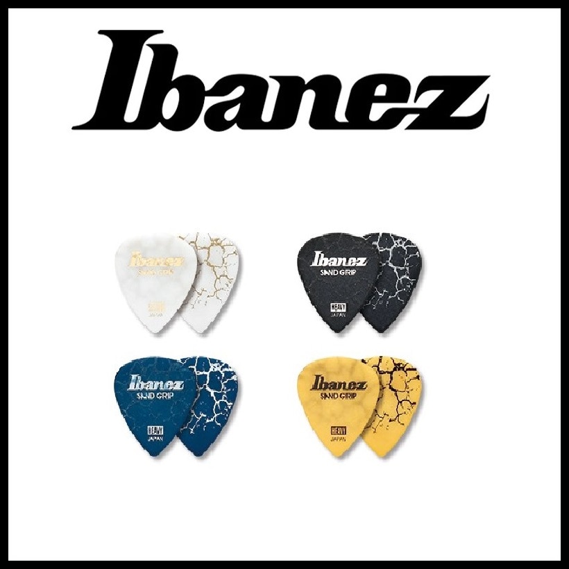 IBANEZ Grip Wizard Series Sand Grip Crack Plectrum For Electric Acoustic Guitar Pick, 1/piece