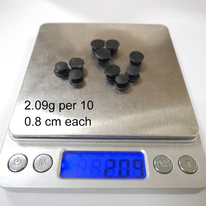 1000 stk/parti plastik knap sorte spænder dele tilbehør egnet til sandaler træsko sko diy sko charms 8/10/12/13/14/15mm: 0.8cm