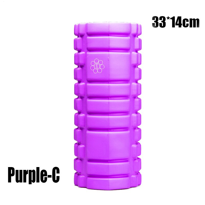 Yoga Foam Pilate Fitness Roller EVA Sports Column Train Gym Physical Massage Grid Floating Trigger Point Therapy Exercise block: Burgundy