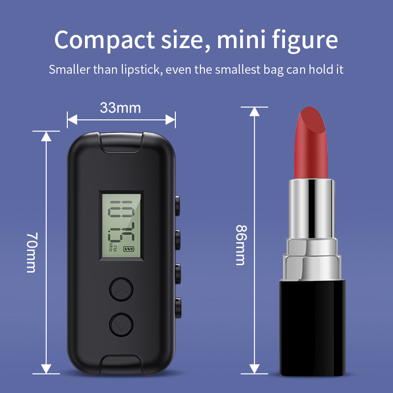 Ricevitore radio FM portatile 64-108MHZ con display LCD Display dell'ora dell'auricolare da 3,5 mm 2 * Alimentatore AAA per camminare e fare jogging