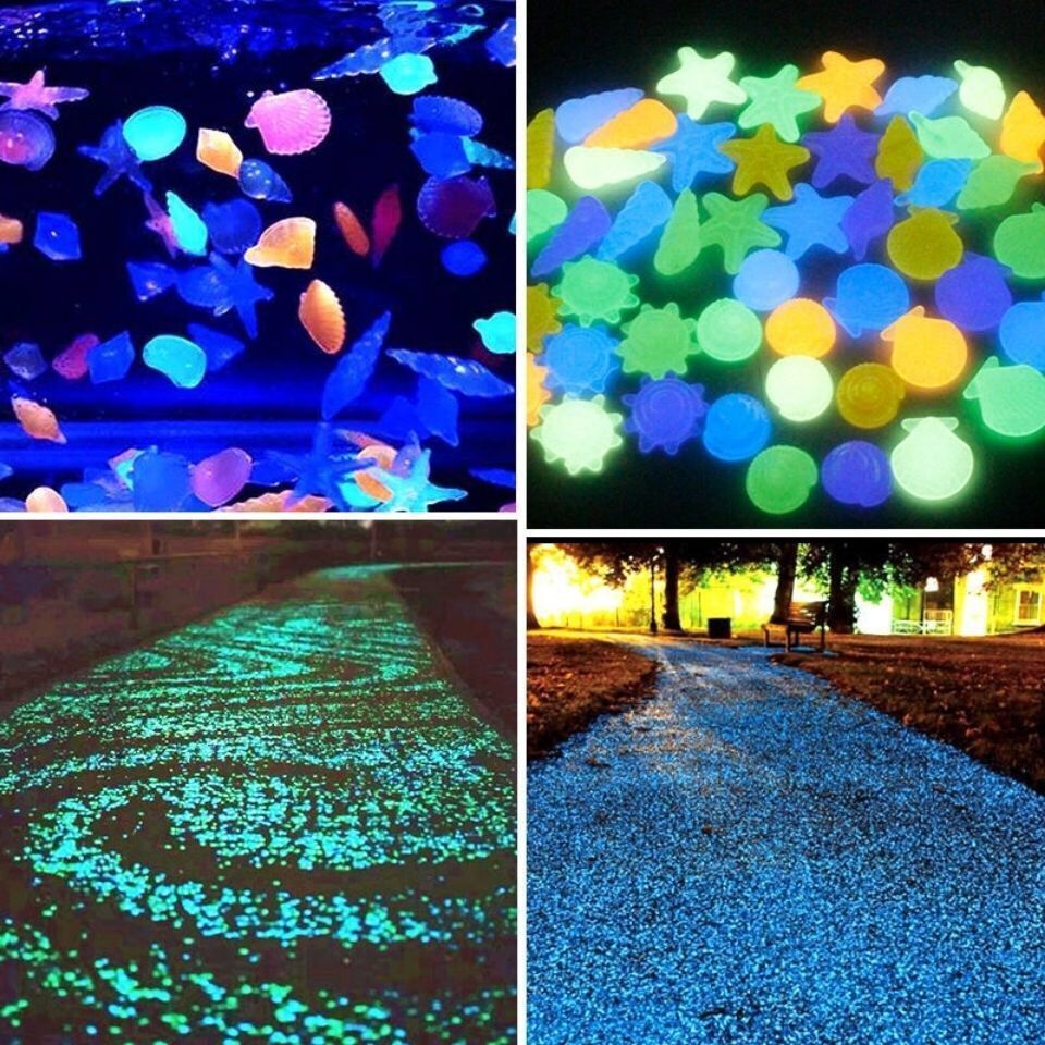 DIY Fish Tank Glow In Dark Colorful Luminous Stone Night Fluorescent Ghost Bottom Landscape Walkways Garden Path Patio Lawn