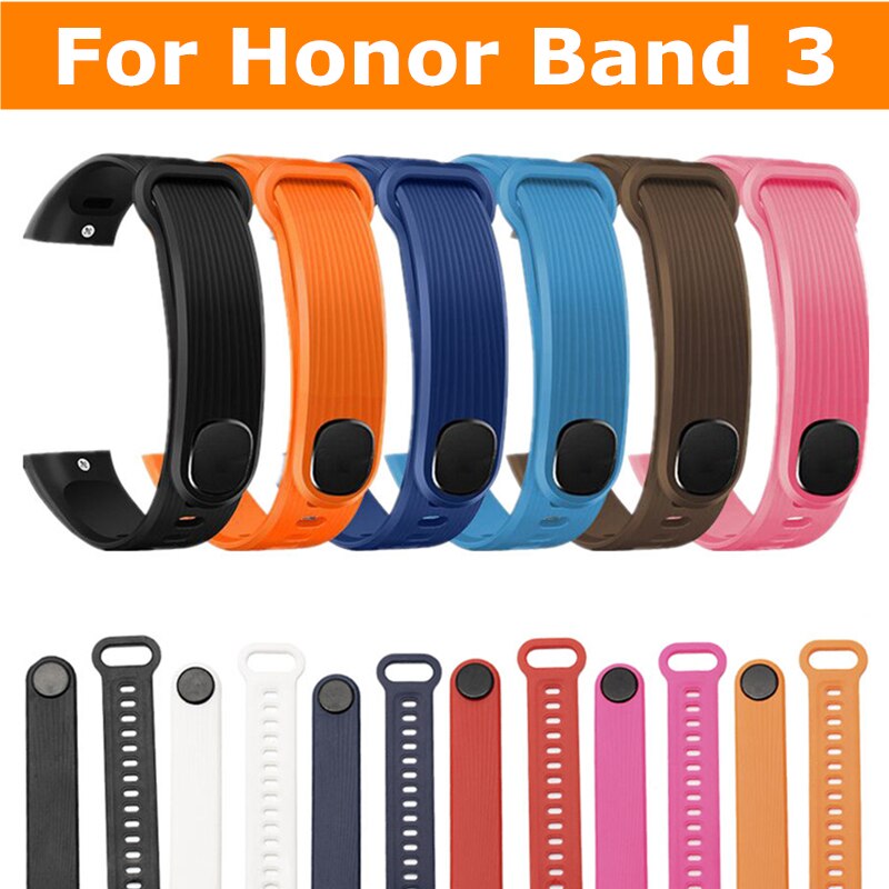 Silikon Riemen Für Huawei Honor Band 3 Smart Uhr Band Smart Sport Armband Ersatz strap Zubehör Für Honor band 3