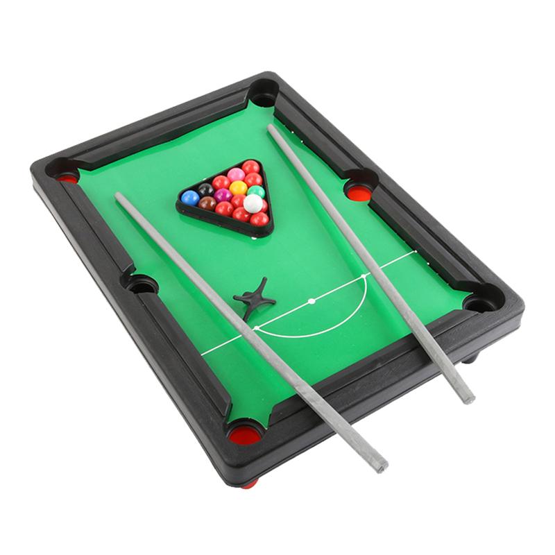 Mini Tabletop Pool Set American Billiard Game Sports Snooker Toys Home Indoor Game for Kids