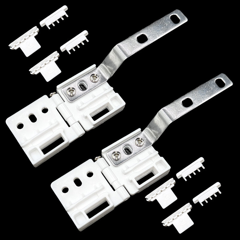 Automatisk elektrisk gardinskena tillbehör huvudbärare för raka böjda skenor remskiva