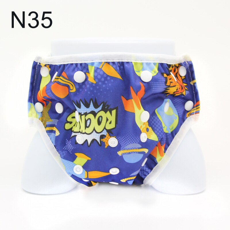 Pantalón de nadar para bebé, pañal de natación ajustable transpirable, pañales cómodos para la piscina: 11