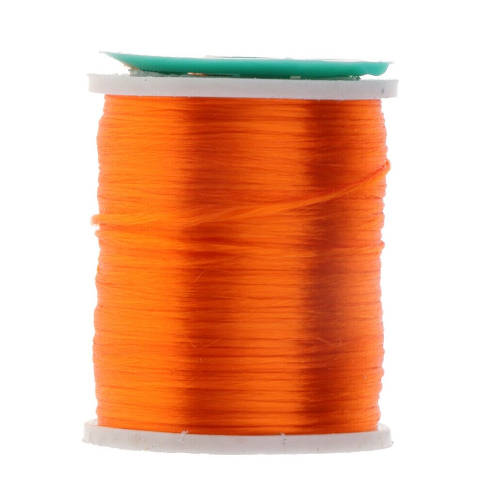 4 farver 250m højglans fluekrog krogtråd høj styrke fluebinding floss tråd 210d silkeagtig garn fluefiskeri bindelinie: Orange