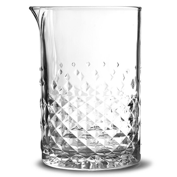 750ML Studded Mixing Glass Bar Tool: Clear 700ml