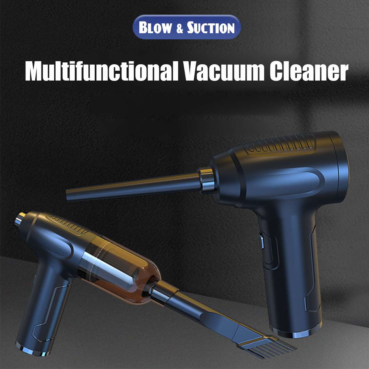 Draadloze Air Duster Usb Dust Blower Handheld Dust Collector Oplaadbare Grote Capaciteit Draagbare Voor Pc Laptop Auto Schoon Toetsenbord