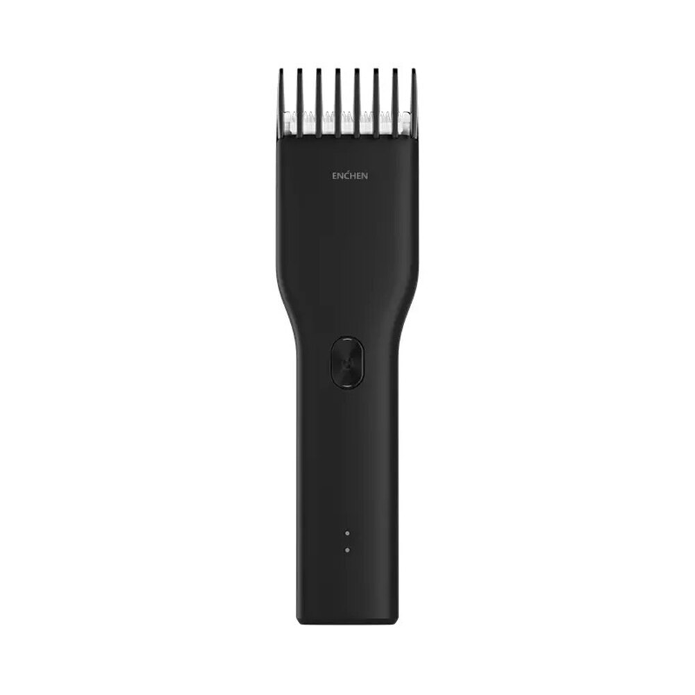 Electric Baby Kids Hair Clipper Trimmer Cutter Tool Silent Safety Hair Cutting Machine Black White 16.4 x 4.3cm: black