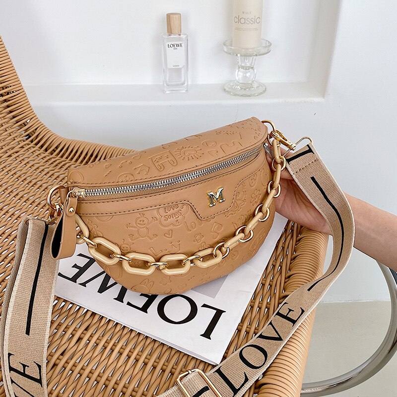 Damen herbst retro einfach zu kombinierende schultertasche, achseltasche, schlichte umhängetasche, handtasche, crossbody-tasche: Khaki -3