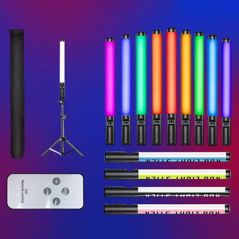 Rgb Kleurrijke Led Stok Vullen Licht Handheld 20W 3000K Led Flash Light Stick Speedlight Fotografische Verlichting
