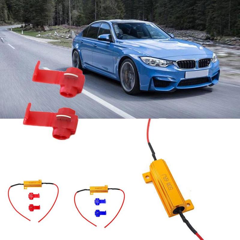 2 uds H7 50W 6Ω coche LED resistencia de carga controlador advertencia decodificador de cancelador luz Error libre 12V toda la serie de resistencia