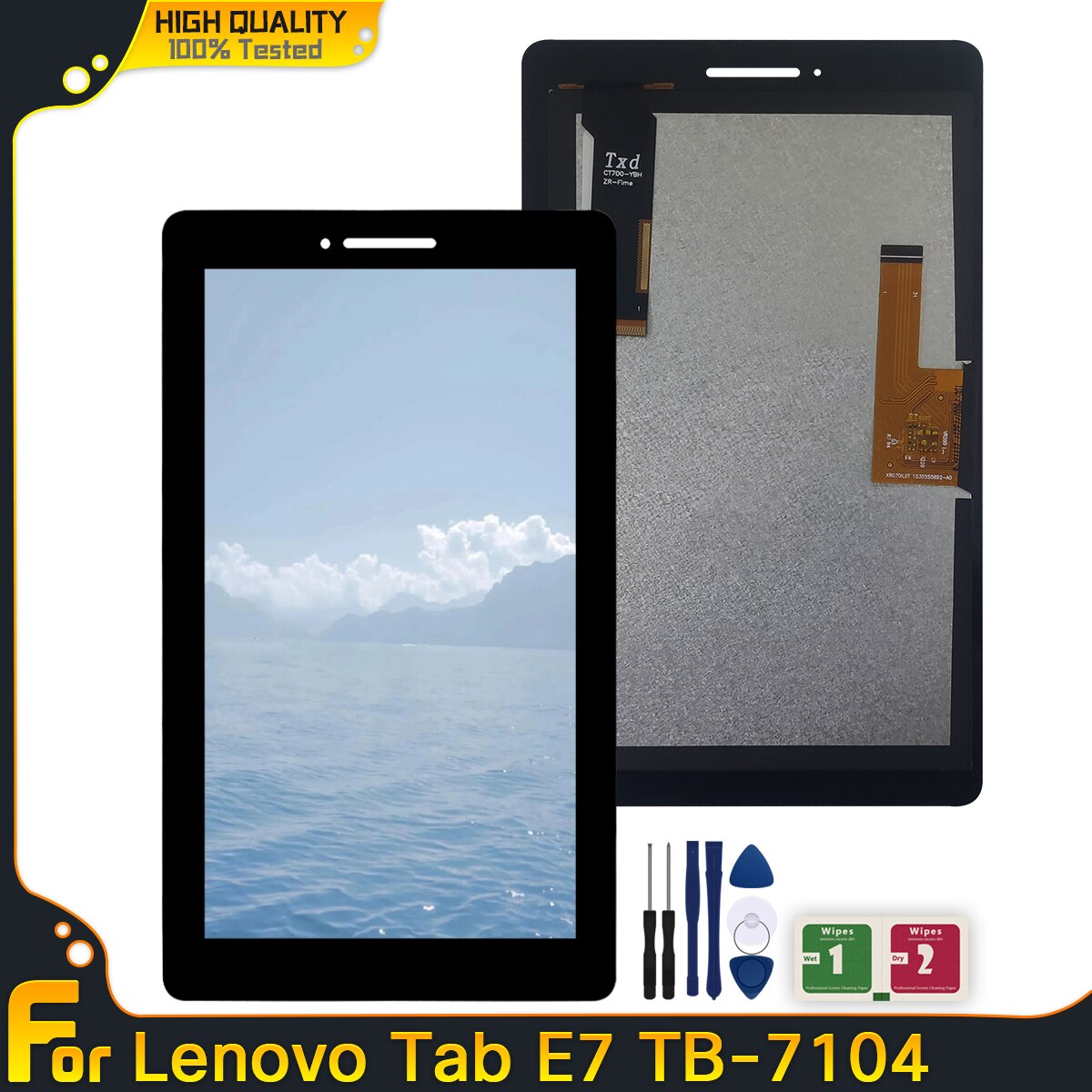 Original 7" LCD For Lenovo TAB E7 TB-7104 TB-7104I TB-7104F TB-7104N LCD Display Touch Screen Digitizer Assembly Replacement