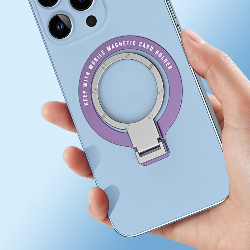 Suporte giratório de anel de dedo para celular, suporte magnético para magsafe, suporte universal para aperto traseiro de telefone