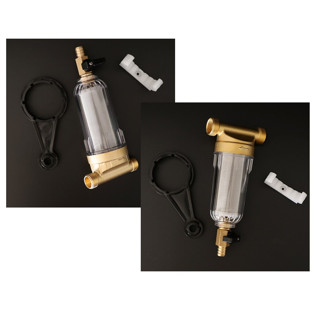 Whole House Water Purifier Filter Carbon Block Sediment Filtering - 0.75inch