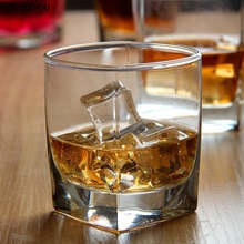 Vasos cuadrados de cristal para Bar y hogar, vasos de a la de 300ml, color blanco, vasos de whisky, vasos pequeños de vino