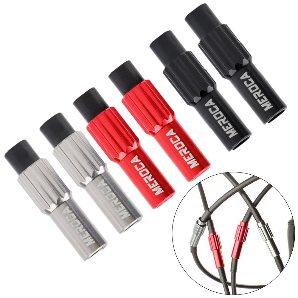 2pcs Micro Adjustable Screws MTB Bike Brake Cable Gear Shift Connector Road Bike Shifter Cable Line Adjust Housing Caps