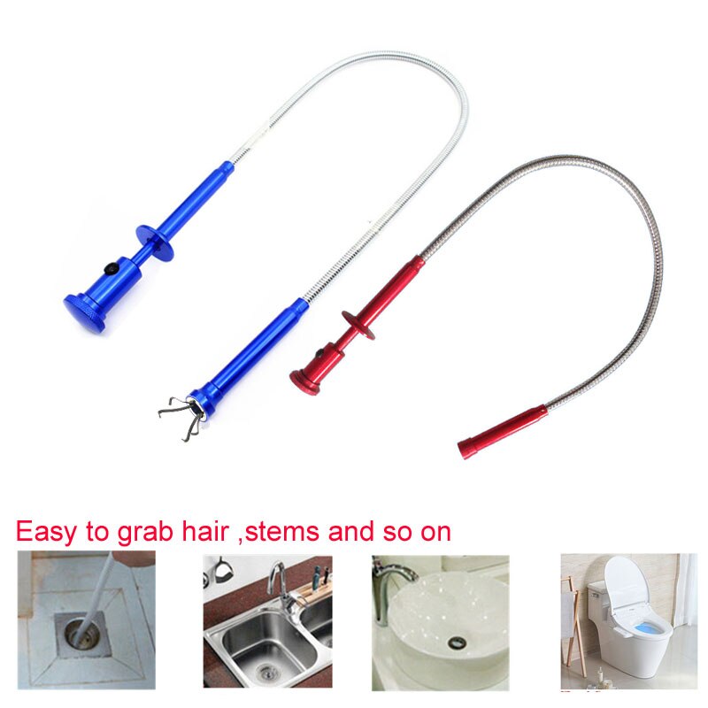 Magnetic LED Light Pick-Up Tools Flexible 4-Claw Long Reacher Garbage Toilet Grabber Tool Telescopic Magnet Pick Up Tool