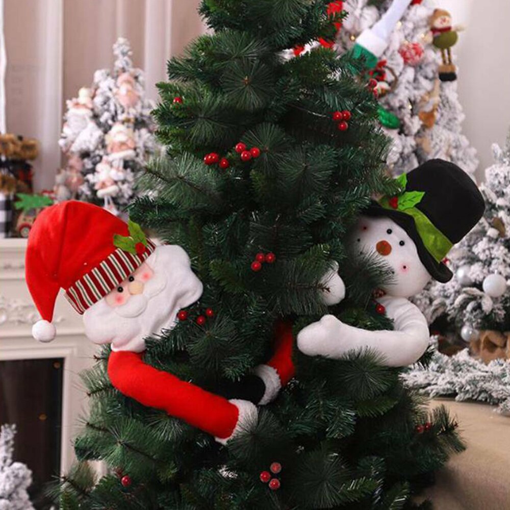 Christmas Tree Topper Christmas Santa Claus Snowman Tree Topper Decorations For Home Navidad