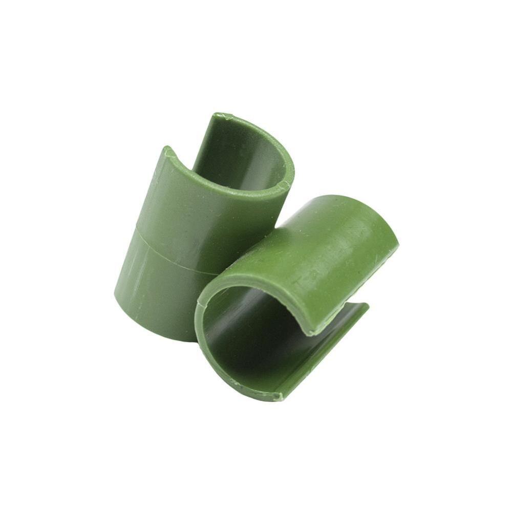 10 stk kryssplastklips plantestøtte fast kobling landbruk justerbar feste hagestolper diameter 8-20mm