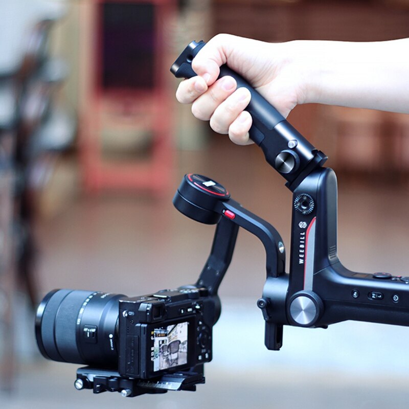 Uurig  dh14 stabilisatorhandtag för zhiyun weebill-s förlänga kallskonfäste för bildskärm video fill light mic gimbal accessorie