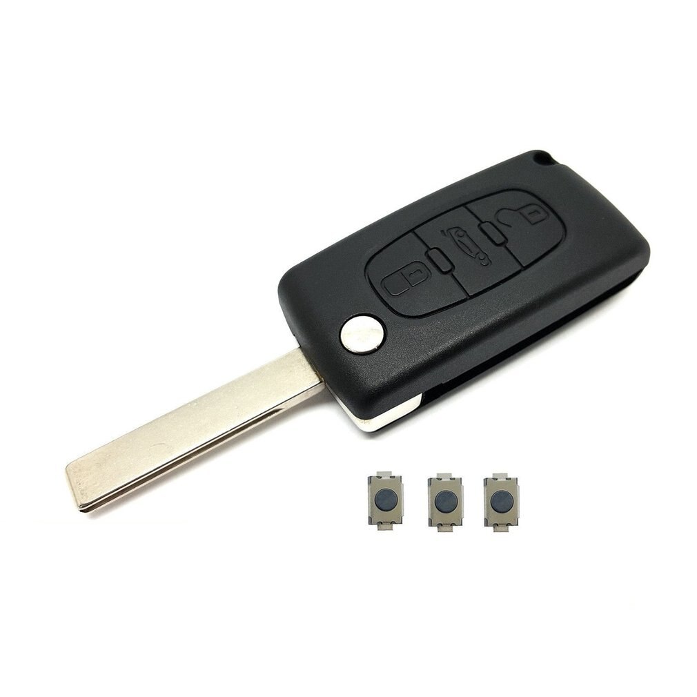 3-Knop Flip Sleutel Behuizing Voor 207 307 407 308 Met 3 Knop Autosleutel Beschermende Gevallen Auto Accessoires