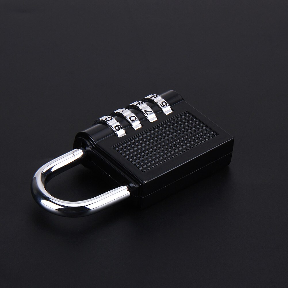 4 Dial Digit Wachtwoord Lock Combinatie Koffer Bagage Metalen Code Hangslot Zinklegering Kast Kast Locker Hangslot Beveiliging
