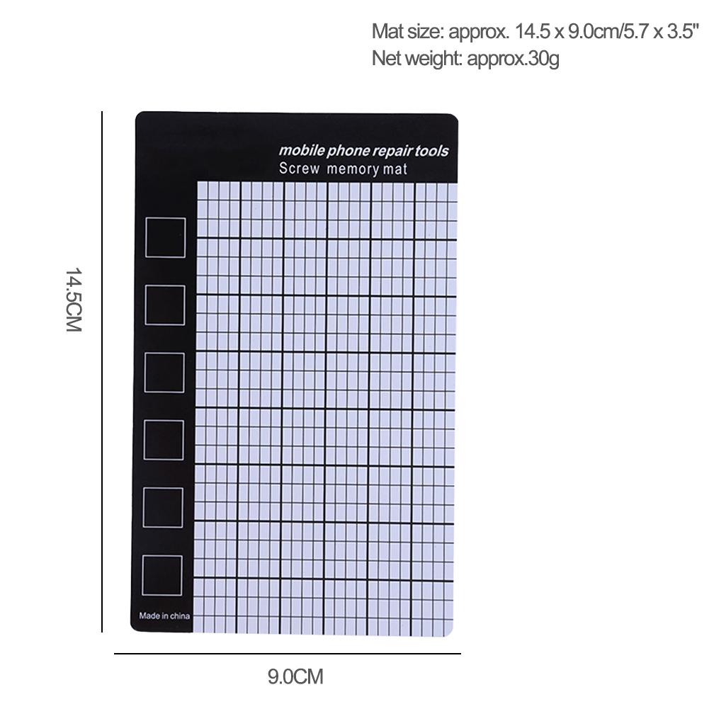 145x90mm Palm Size Magnetic Screw Mat Memory Chart Work Pad Universal Multifunction Mobile Phone Laptop Repair Tools