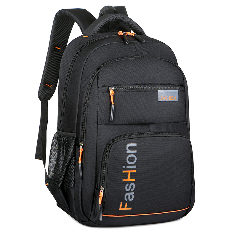 Für Männer Rucksack Oxford Tuch Schwarz Wasserdicht Computer Tasche männer und frauen Reise Freizeit Rucksack: Orange