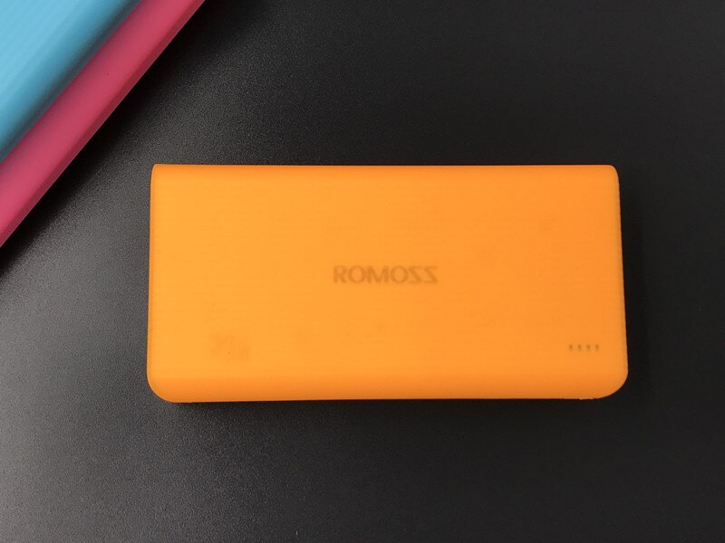 Portable Non-toxic Silicone Soft Protection Case for ROMOSS 20000mAh ROMOSS 10400mAh Power DurableBank: 10400 mAh / orange