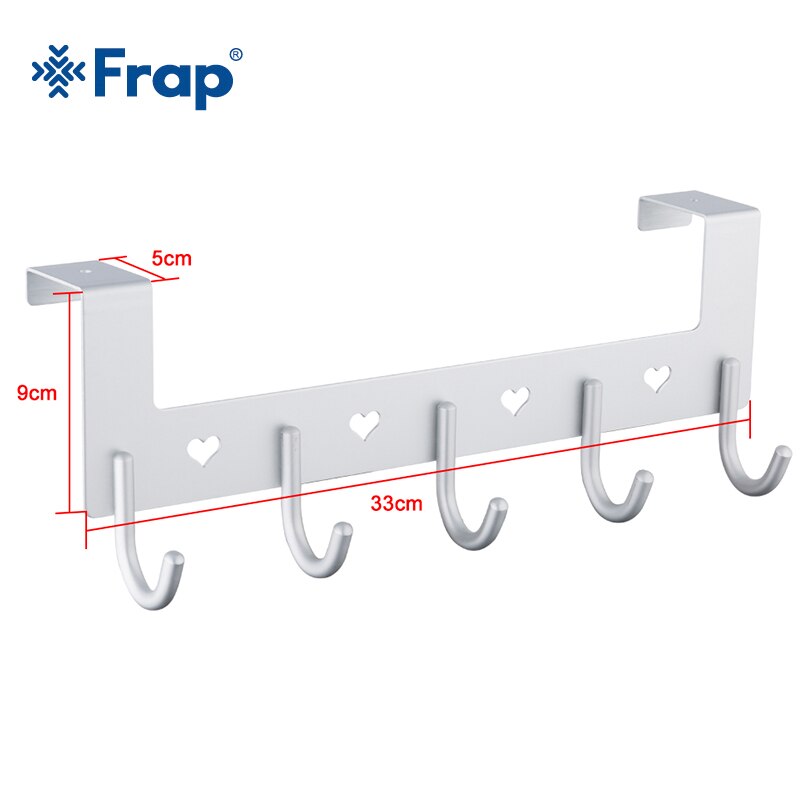 Frap Aankomst Haak Up Silve Kleding Haak Ruimte Aluminium Handdoek Deur Haak Slaapkamer Rugzak Slaapkamer Hardware Accessoires Y38026