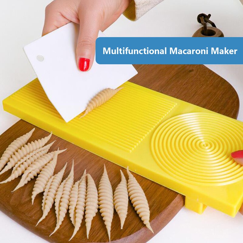 DIY Italian Macaroni Pasta Maker Spaghetti Noodle Machine Homemade Pasta Treats Snack Making Wood Pastry Board Tool