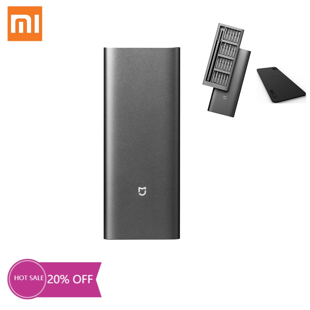 Original Xiaomi Daily Use Screwdriver Kit 24 Precision Magnetic Bits Alluminum Box DIY Screw Driver Set for Smart Home Tool