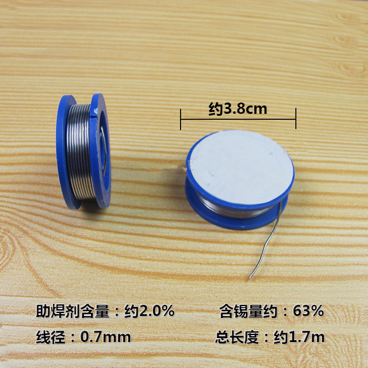1PC Solder High Purity Disposable Soldering Welding Wire Reel 63/37 Lead Containing Tin 63% Low Melting Point 1.7m